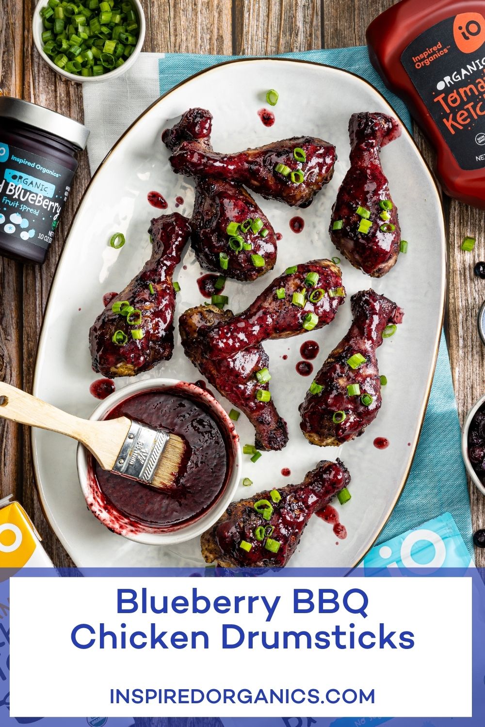 Blueberry BBQ Chicken Drumsticks Inspired Organics